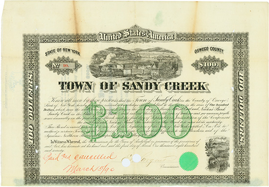 Town of Sandy Creek for the Syracuse Northern Railroad Company