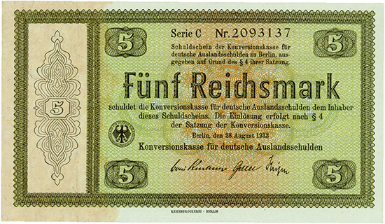 Konversionskasse für deutsche Auslandsschulden [3 Stück]