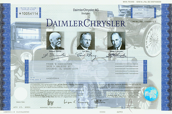 Daimler-Benz AG / DaimlerChrysler [13 Stück]