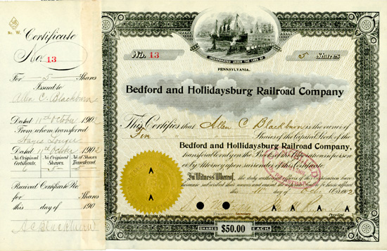 Bedford and Hollidaysburg Railroad Company