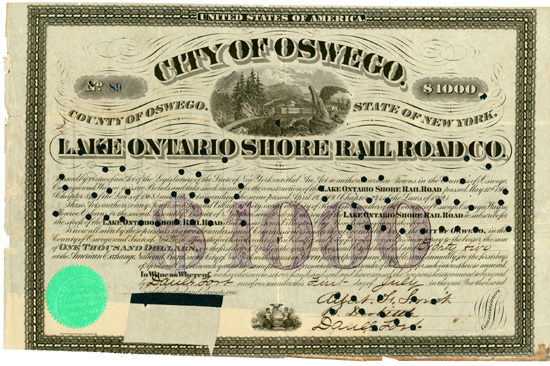 City of Oswego - in Aid of Lake Ontario Shore Rail Road Co.