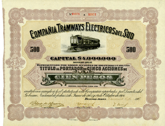 Compañia Tramways Electricos del Sud