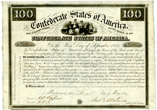 Confederate States of America (Ball 3, Criswell 6)