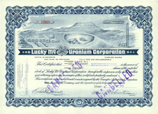 Lucky Mc. Uranium Corporation