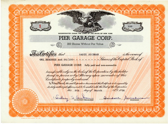 Pier Garage Corp.