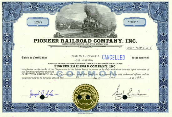 Pioneer Railraod Company