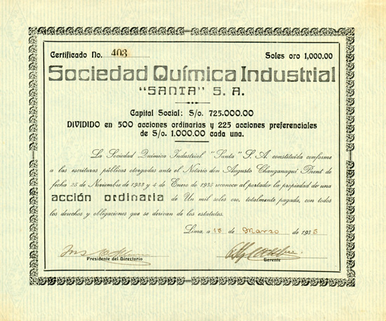 Sociedad Quimica Industrial 