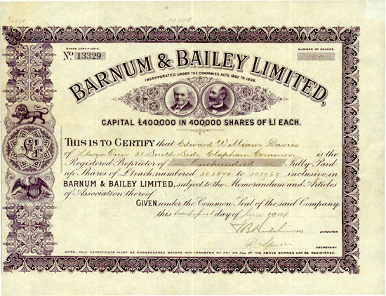 Barnum & Bailey Limited