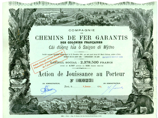 Compagnie des Chemins de fer Garantis des Colonies Françaises