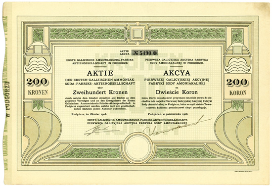 Erste Galizische Ammoniaksoda-Fabriks AG