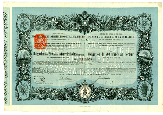 Vereinigte Südösterreichische, Lombardische und Central-Italienische Eisenbahn-Gesellschaft / K. k. priv. Südbahn-Gesellschaft