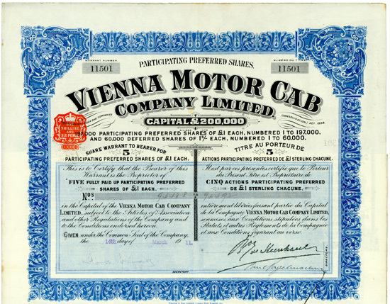 Vienna Motor Cab Company Limited