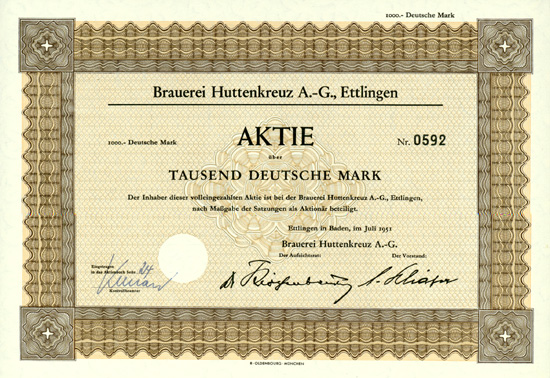 Brauerei Huttenkreuz AG