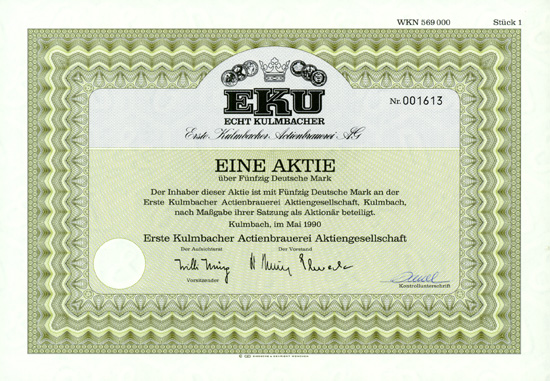 Erste Kulmbacher Actienbrauerei AG (EKU)