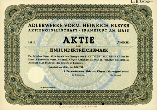 Adlerwerke vorm. Heinrich Kleyer AG