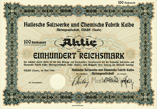 Hallesche Salzwerke und Chemische Fabrik Kalbe AG
