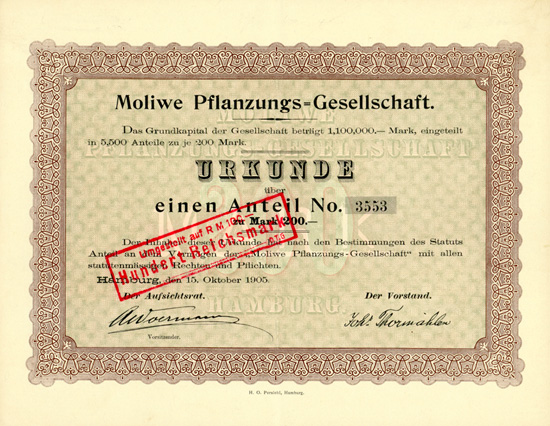 Moliwe Pflanzungs-Gesellschaft