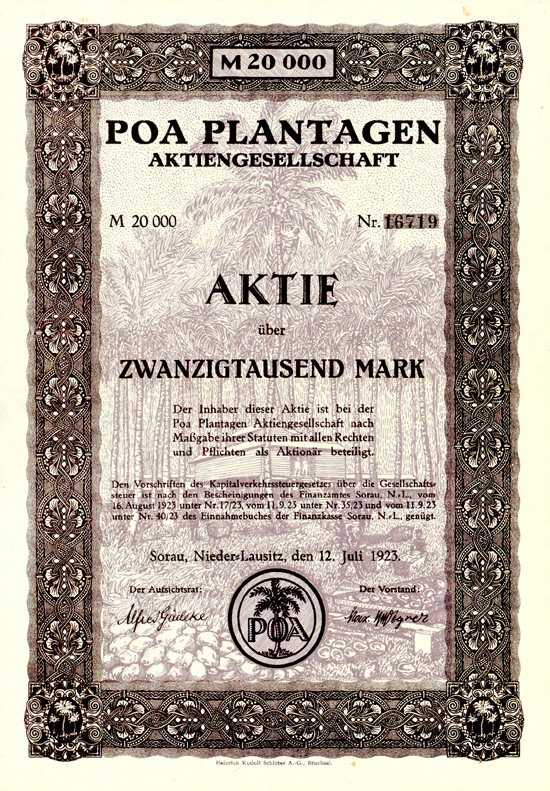 POA Plantagen AG