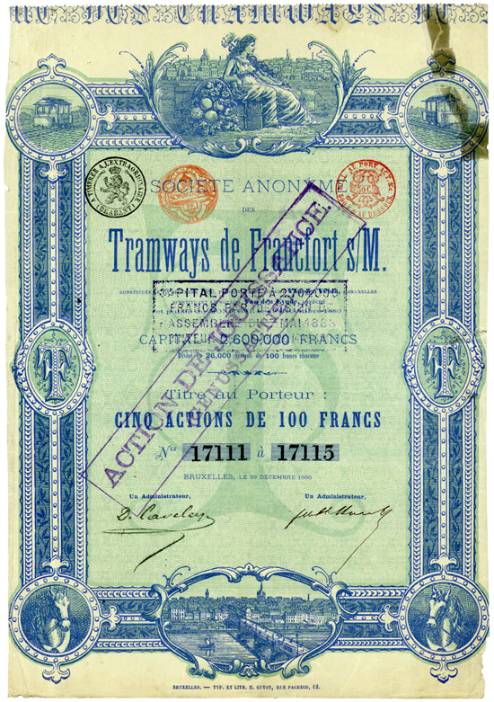 Société Anonyme des Tramways de Francfort s/M.