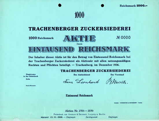 Trachenberger Zuckersiederei 