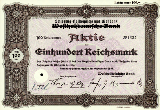 Westholsteinische Bank / Schleswig-Holsteinische und Westbank