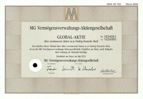 MG Vermögensverwaltungs-AG
