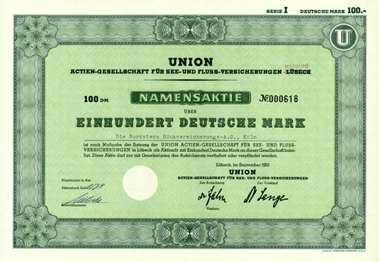 Union Actien-Gesellschaft für See- und Fluss-Versicherung Lübeck (Hamburg)