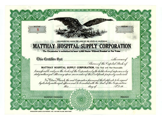 Matthay Hospital Supply Corporation