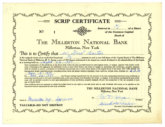 Millerton National Bank