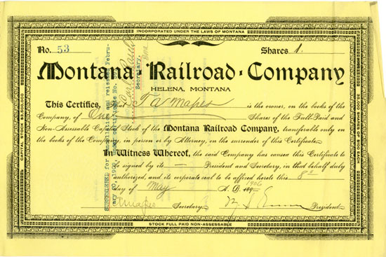 Montana Railroad Company