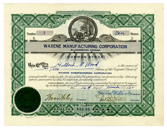 Waxene Manufacturing Corporation