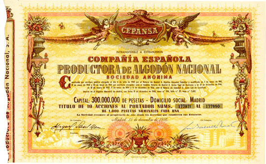 Compañia Española Productora de Algodón Nacional Sociedad Anónima