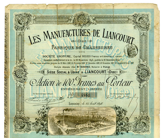 Les Manufactures de Liancourt (Oise) Fabrique de Chaussures
