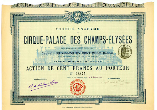 Société Anonyme de Cirque-Palace des Champs-Élysées