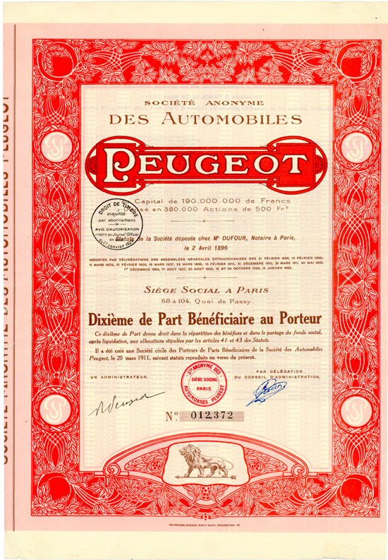 Société Anonyme des Automobiles Peugeot