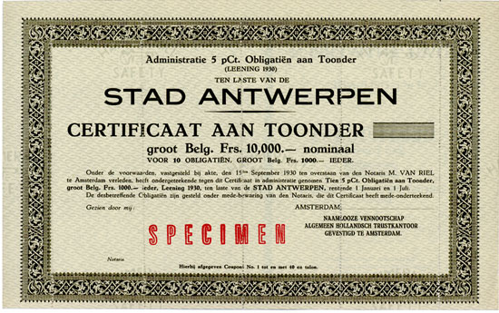 Stad Antwerpen [2 Stück]