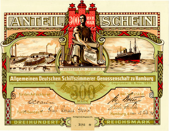 Allgemeine Deutsche-Schiffszimmerer-Genossenschaft 