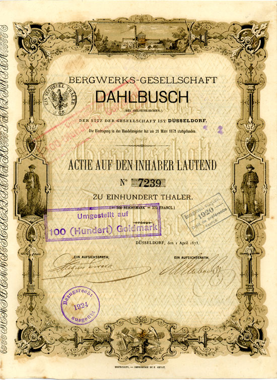 Bergwerks-Gesellschaft Dahlbusch (bei Gelsenkirchen)