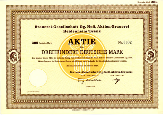 Brauerei-Gesellschaft Gg. Neff AG