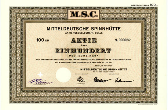 Mitteldeutsche Spinnhütte AG