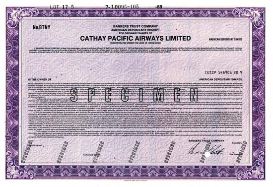 Cathay Pacific Airways Limited