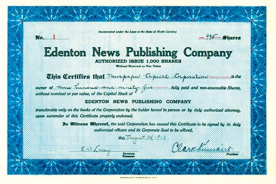 Edenton News Publishing Company