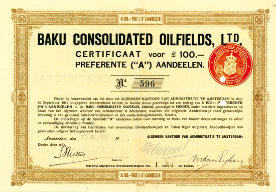 Baku Consolidated Oilfields Ltd.
