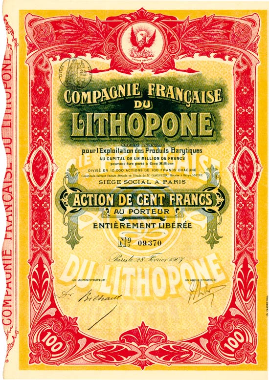 Compagnie Française Du Lithopone S.A. pour l'Exploitation des Produits Barytiques