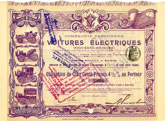 Compagnie Parisienne des Voitures Électriques (Procédés Kriéger)