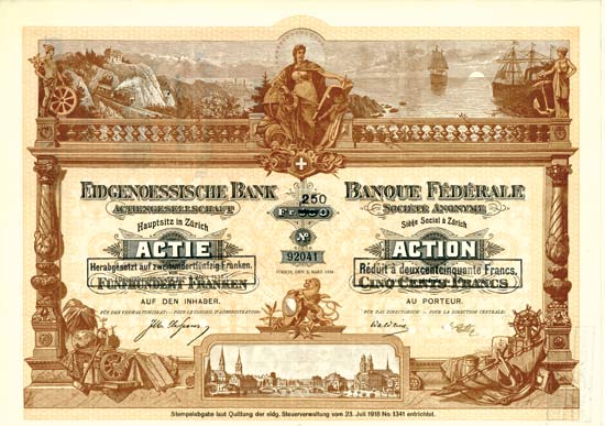 Eidgenoessische Bank AG / Banque Fédérale Société Anonyme