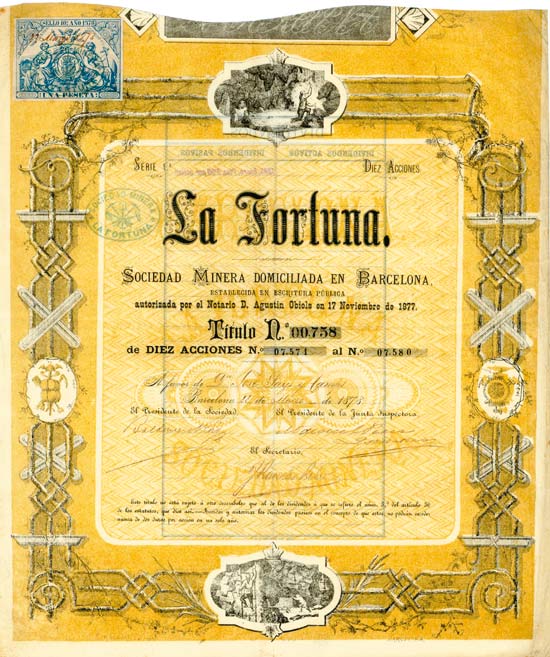 La Fortuna Sociedad Minera Domiciliada en Barcelona