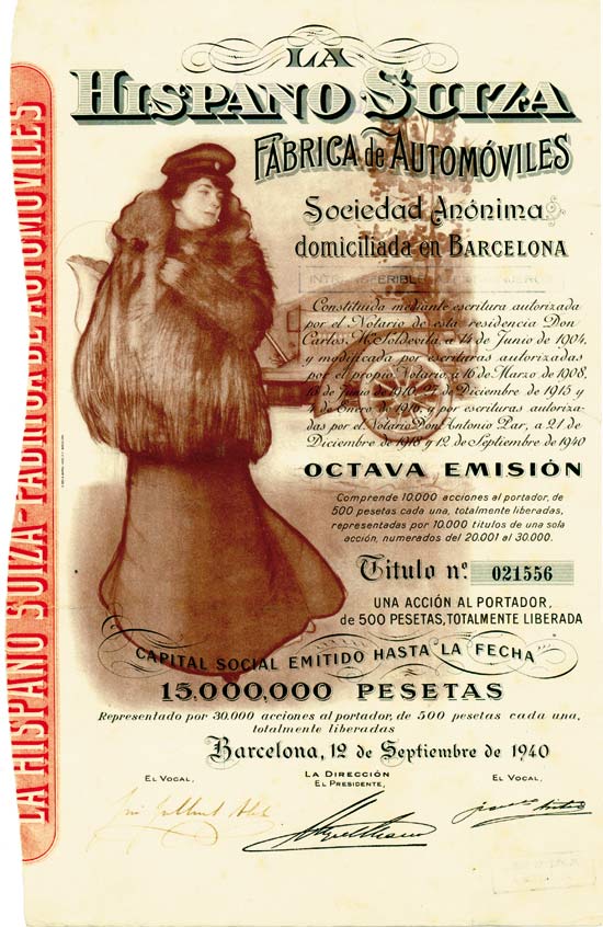 La Hispano Suiza Fabrica de Automóviles S.A.