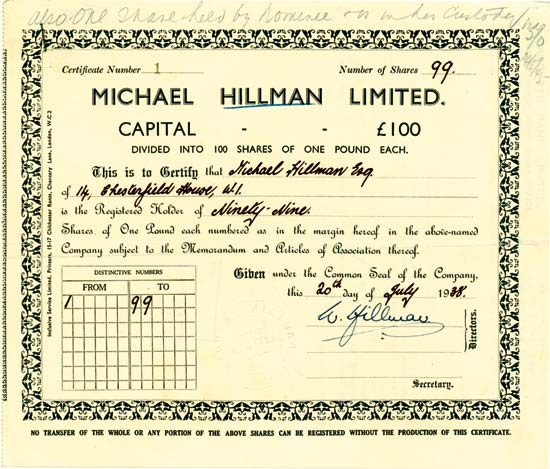 Michael Hillmann Limited