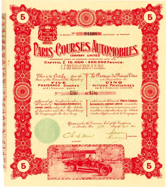 Paris-Courses Automobiles Company Limited